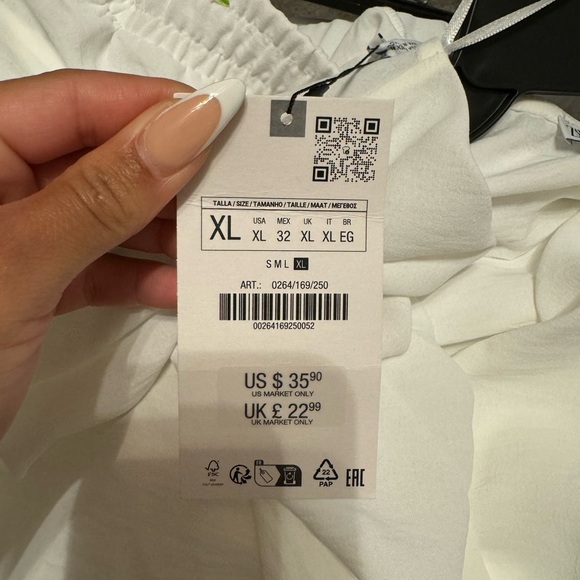 Zara white 2 piece pant set - Picture 8 of 8